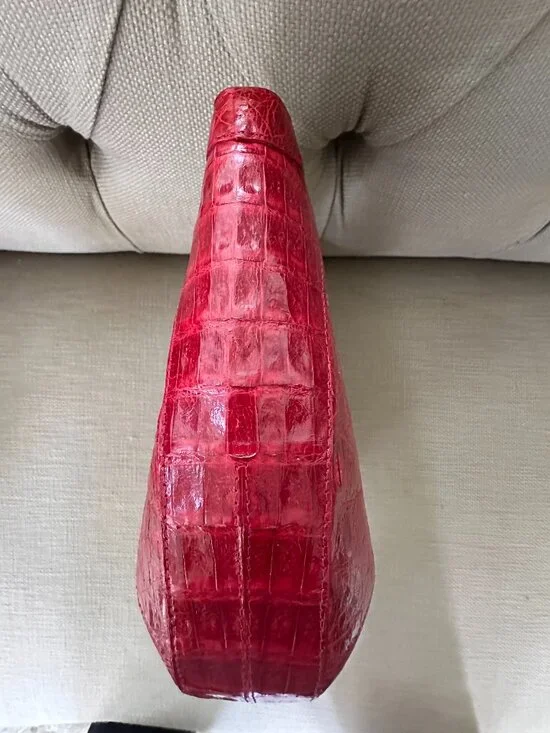 Brand New Nancy Gonzalez Red Crocodile Handbag - Picture 3 of 8